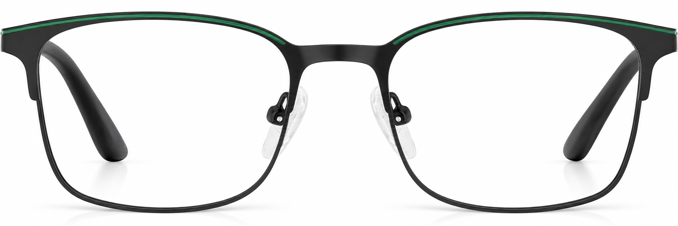 Black Rectangle Glasses · Black · reference