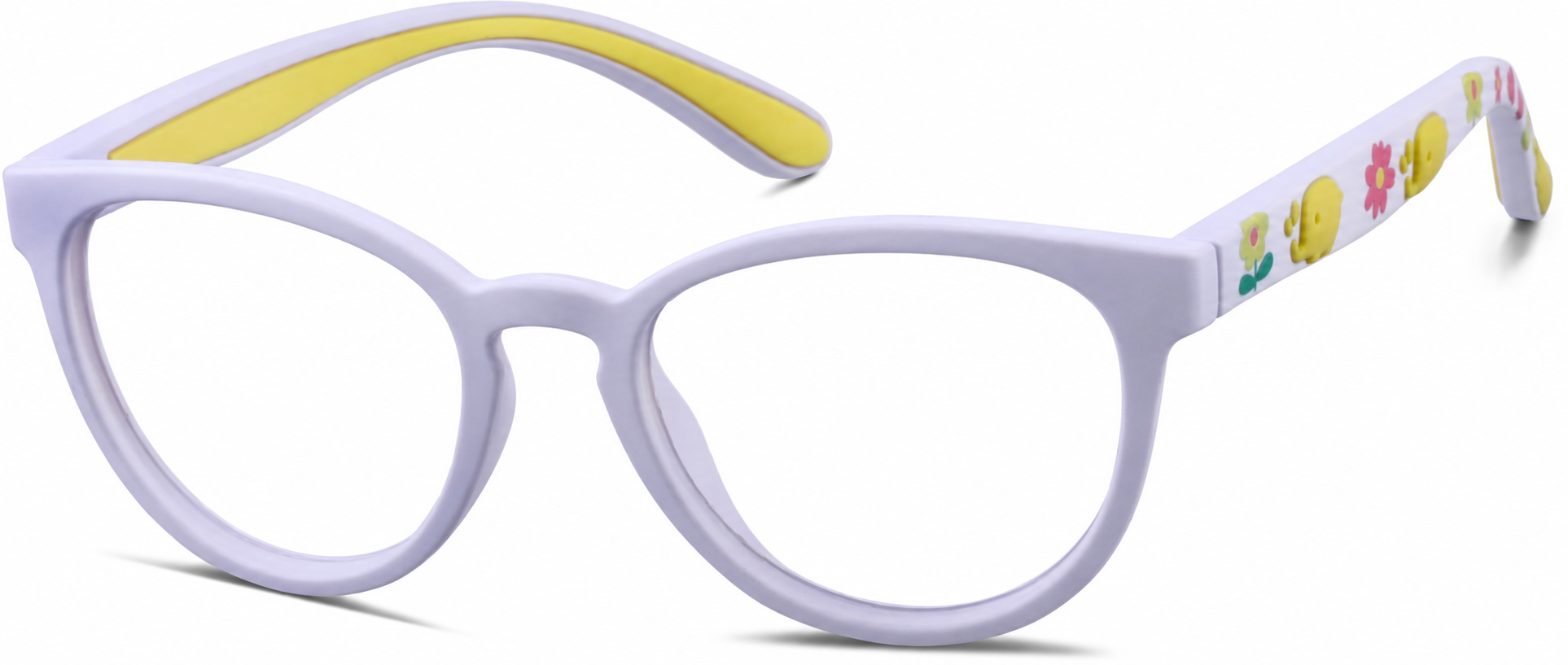 Kids' Oval Eyeglasses · Purple · reference