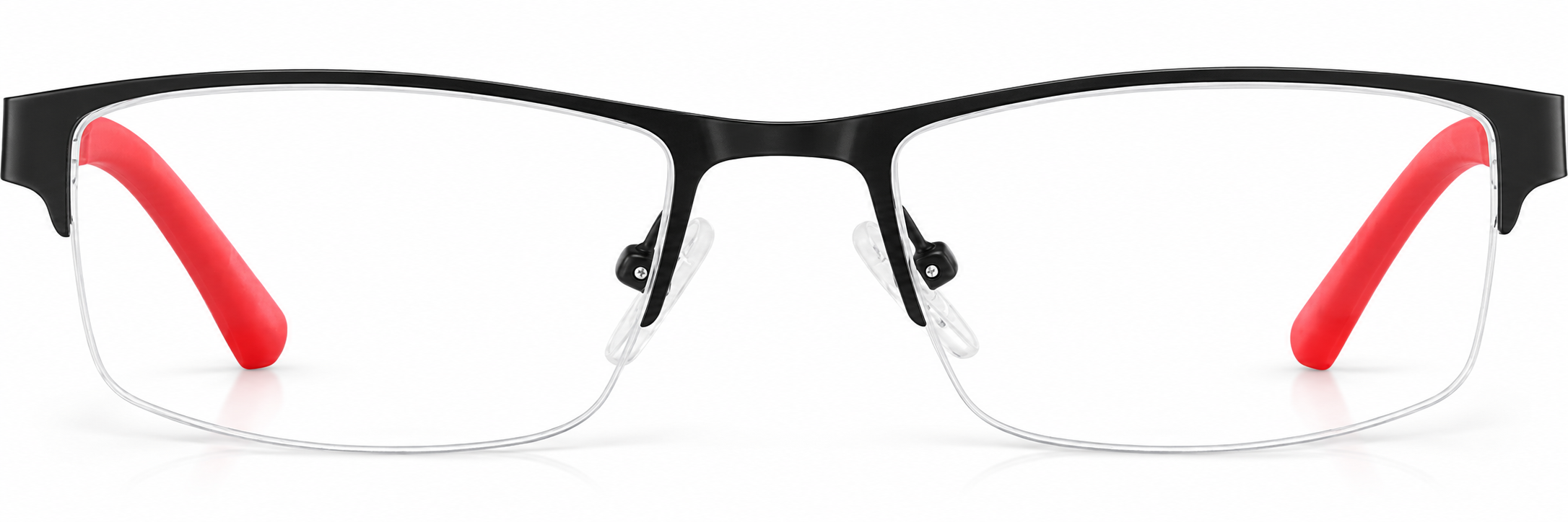 Black Rectangle Glasses · Black · reference