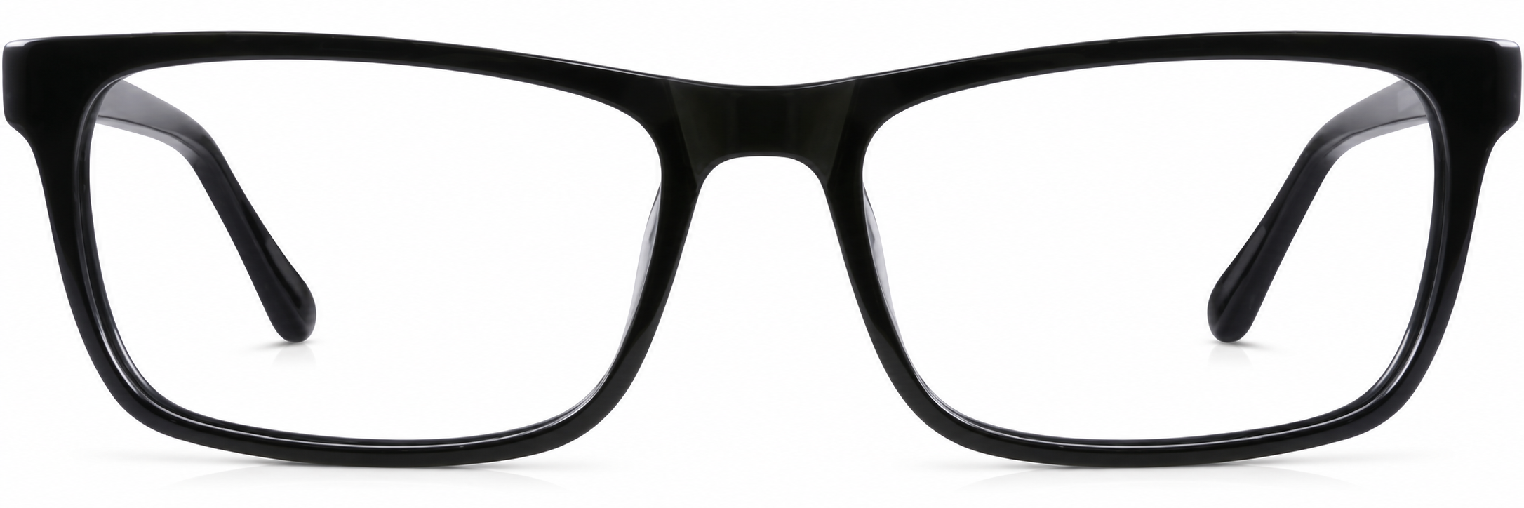 Black Rectangle Glasses · Black · reference