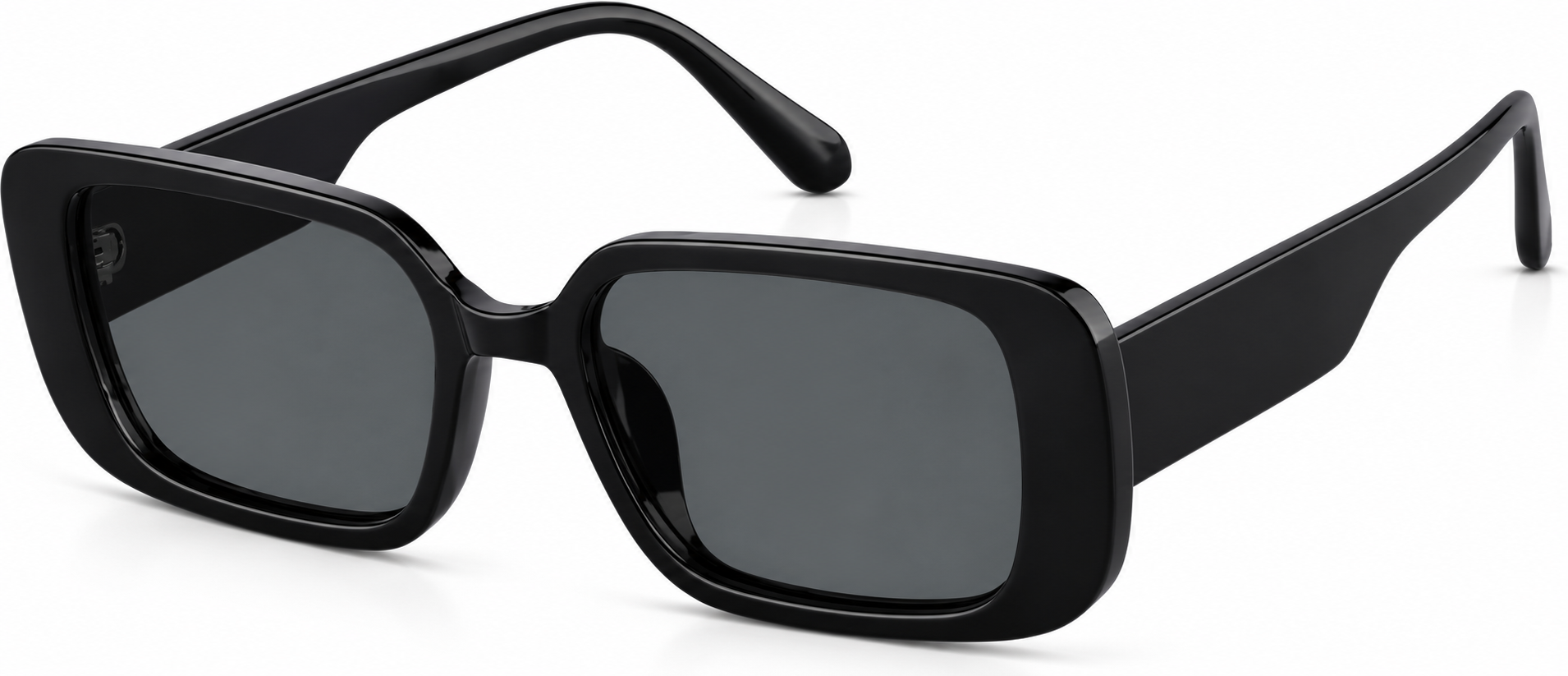 Black Rectangle Sunglasses · Black · reference