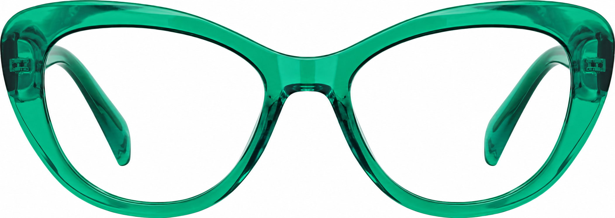 Green Cat-Eye Glasses · Green · reference