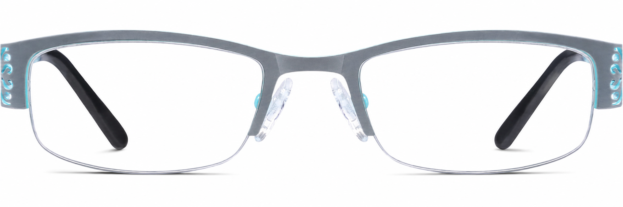 Gray Rectangle Glasses · Gray · reference