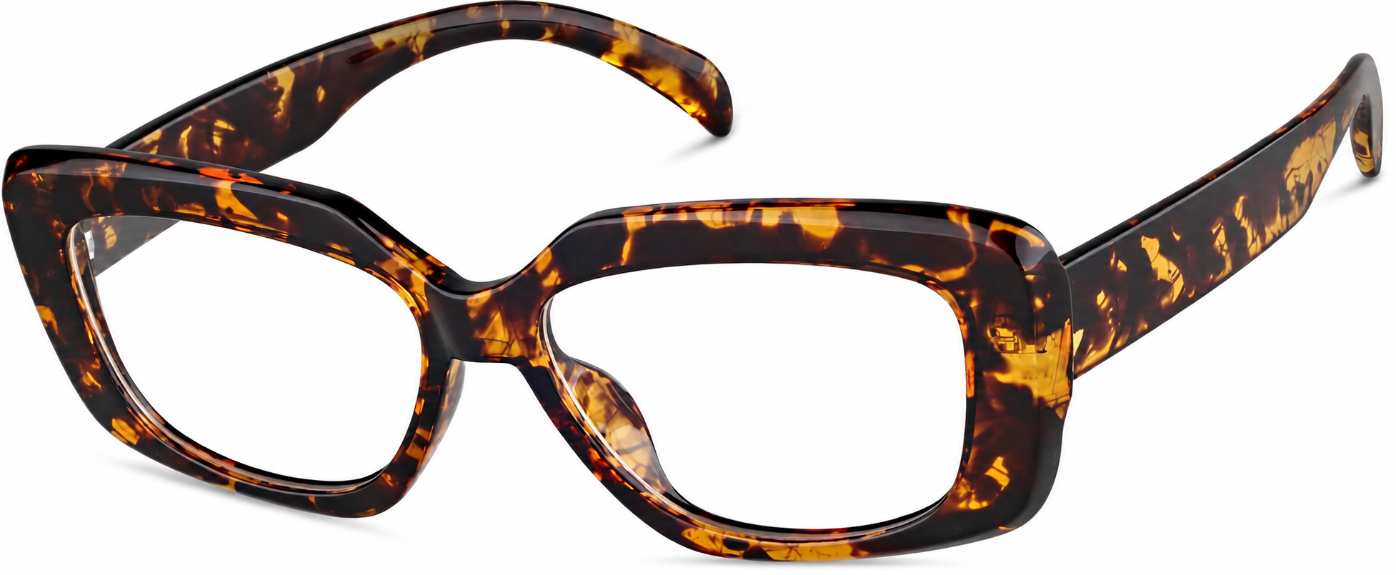 Tortoiseshell Rectangle Glasses · Tortoiseshell · reference