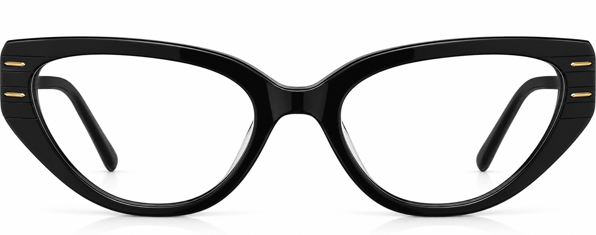 Black Cat-Eye Glasses · Black · reference