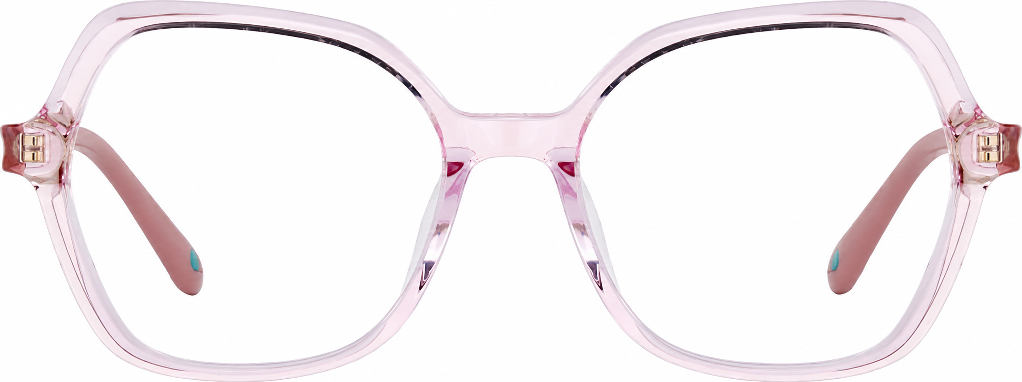 Pink Geometric Glasses · Pink · reference