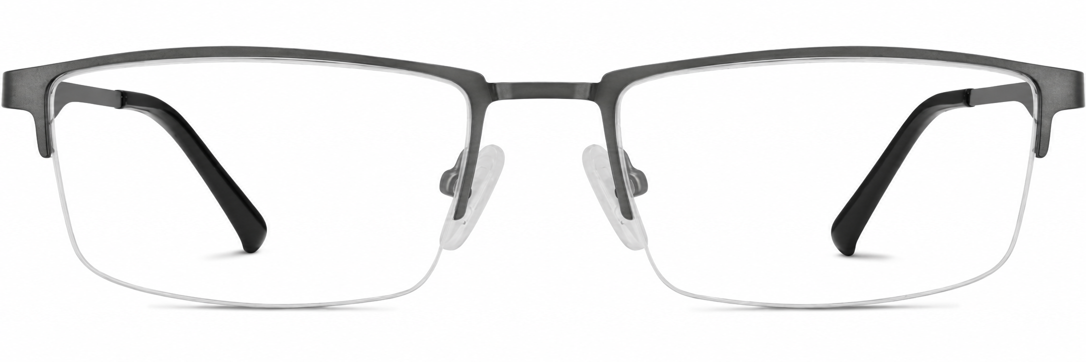 Gray Half-Rim Glasses · Gray · reference