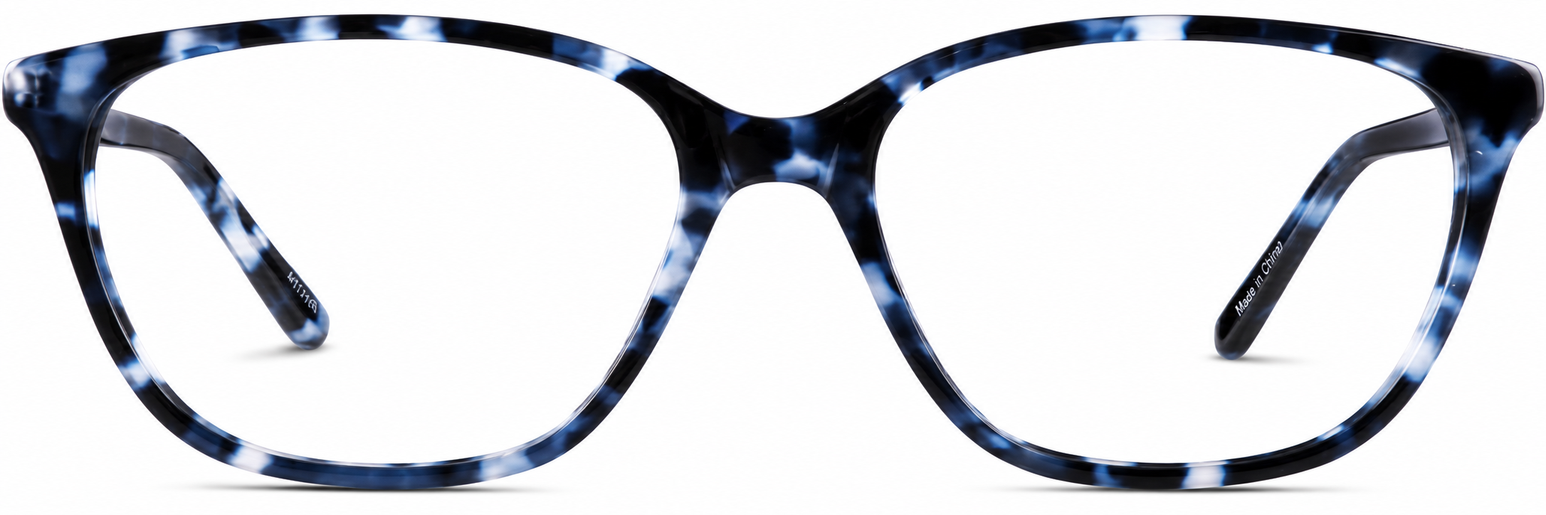 Blue Rectangle Glasses · Blue · reference