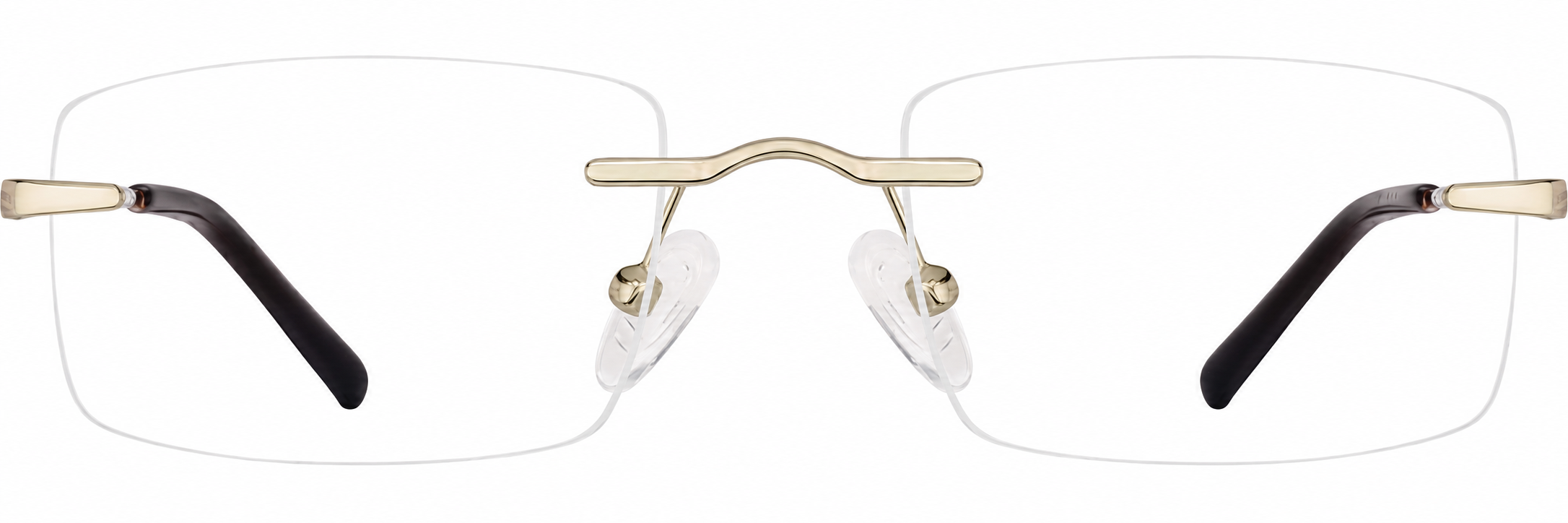 Gold Customizable Rimless Glasses · Gold · reference