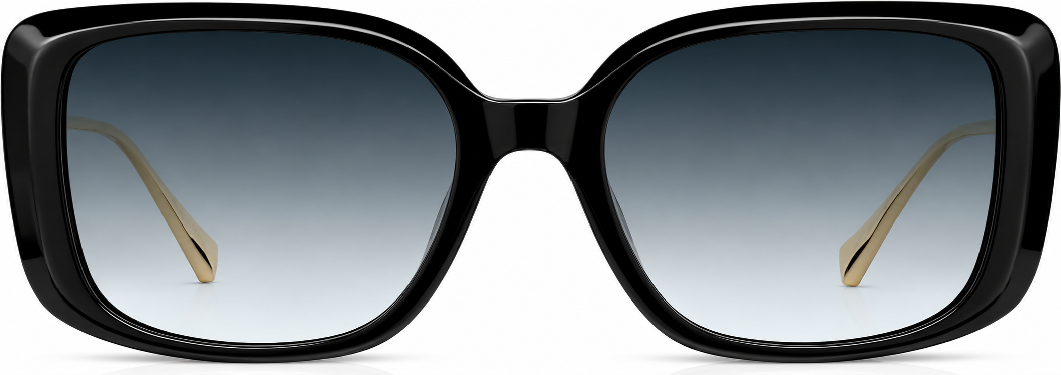 Black Cat-Eye Sunglasses · Black · reference