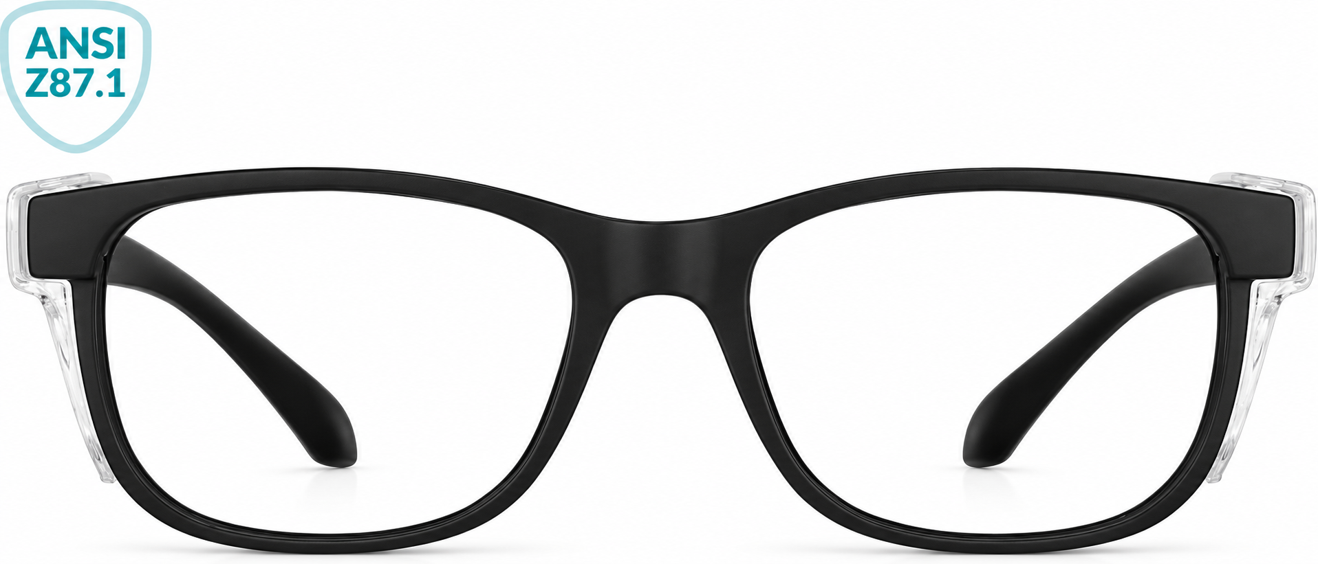 Black Z87.1 Safety Glasses · Black · reference