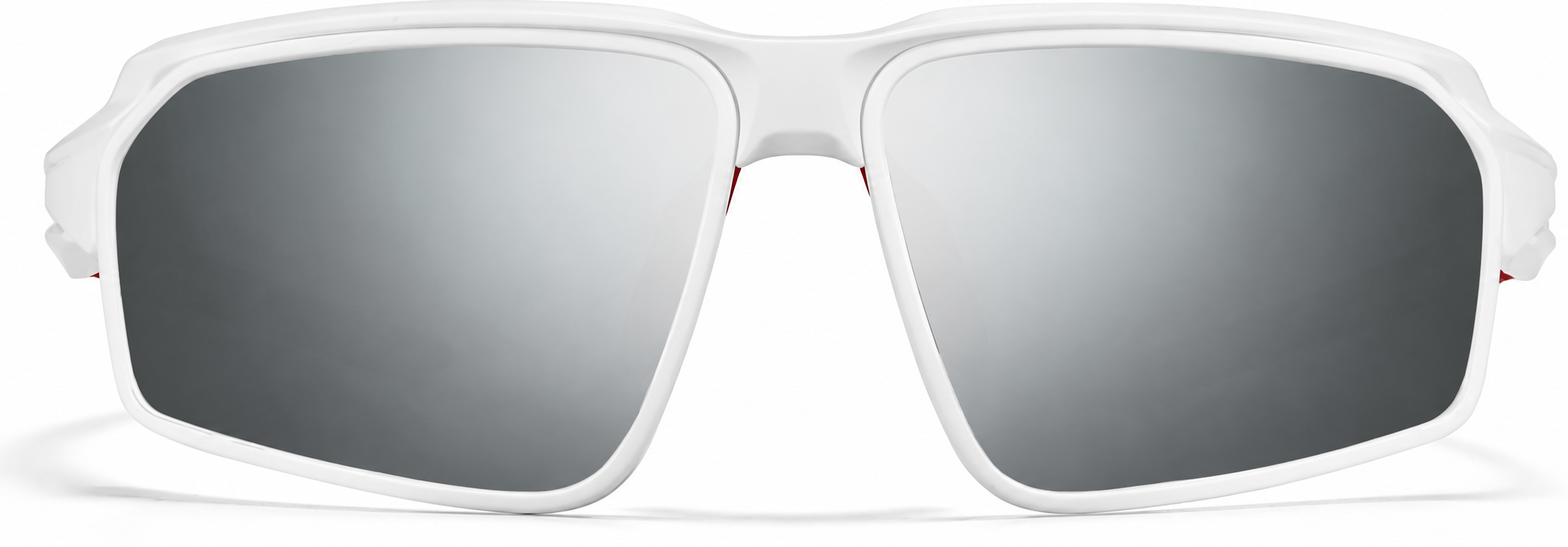White with Silver Mirror Active Wrap-Around Sunglasses · White with Silver Mirror · reference