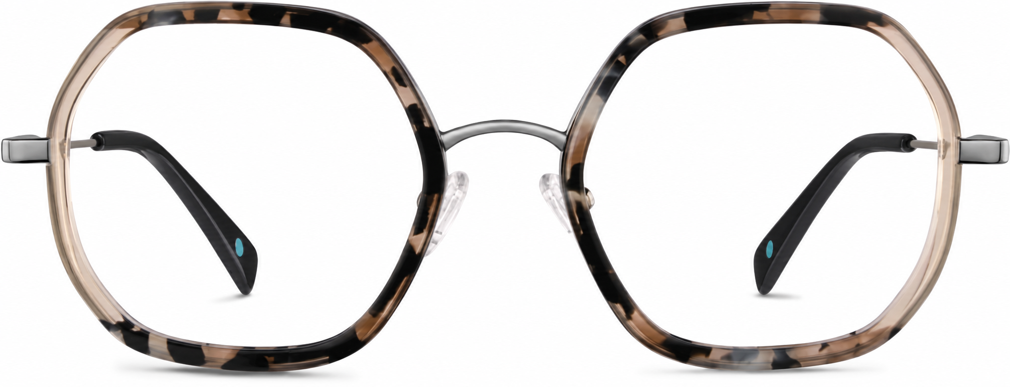 Pink Calico Geometric Glasses · Pink Calico · reference