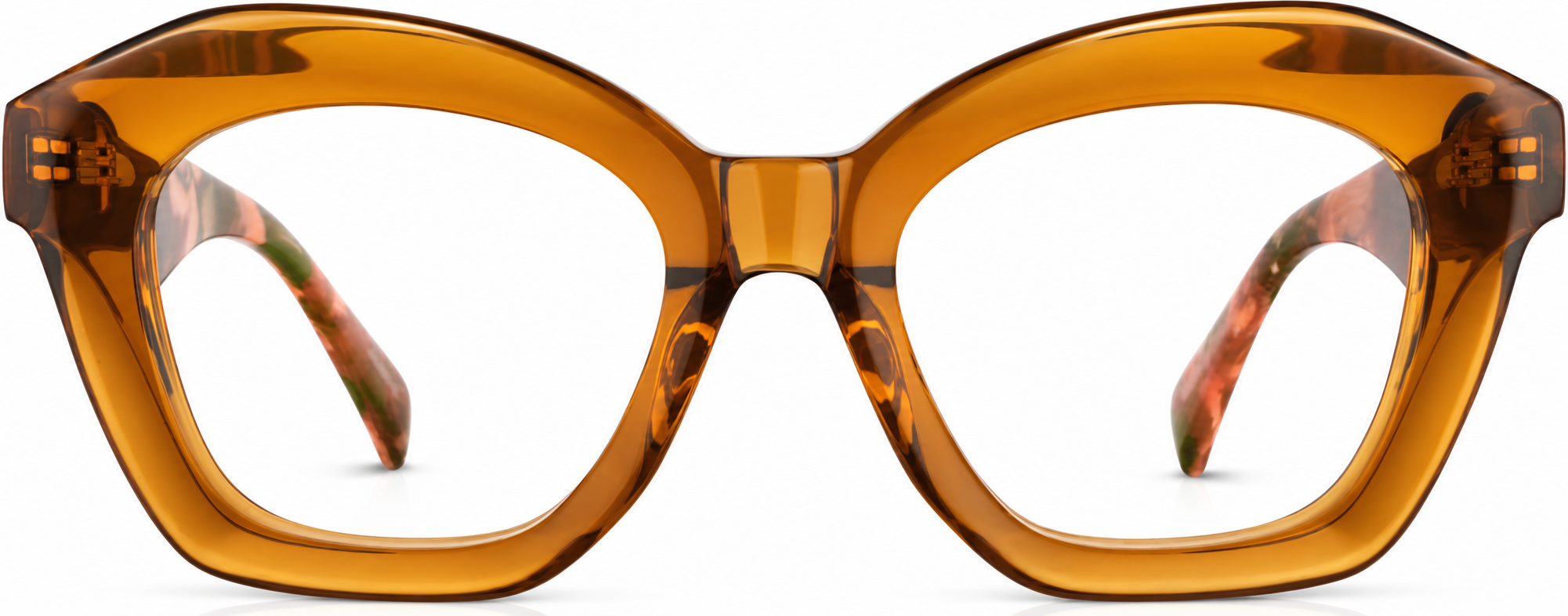 Amber Square Glasses · Amber · reference