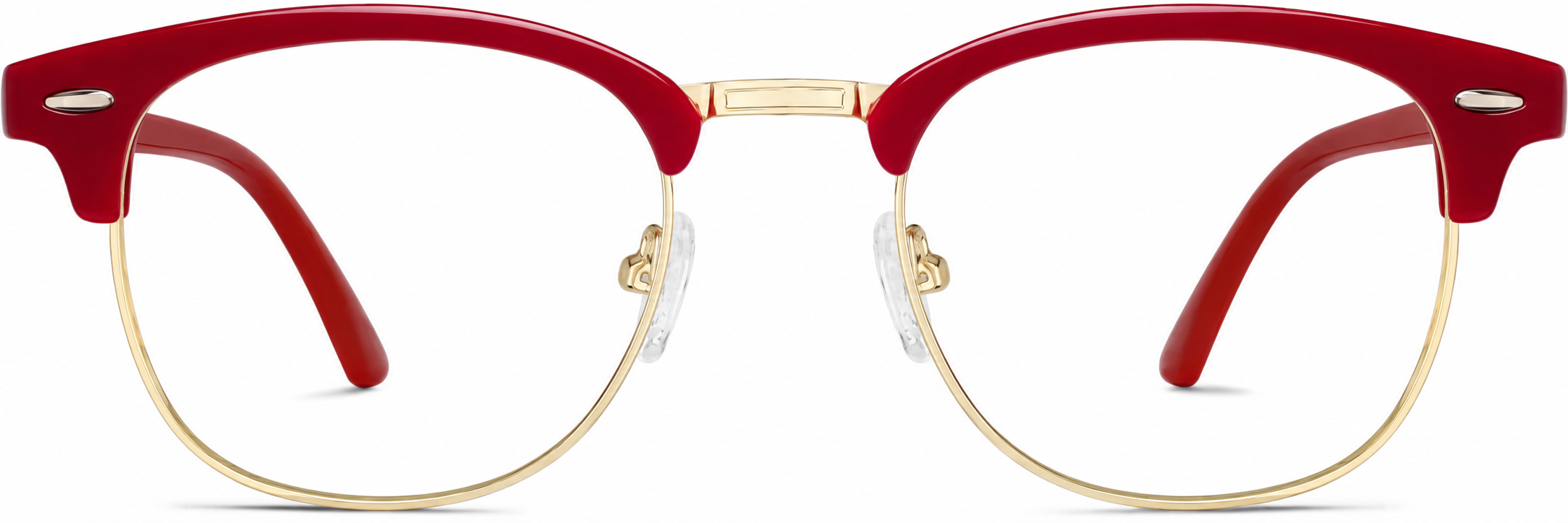 Red Bravo Browline Glasses · Red · reference