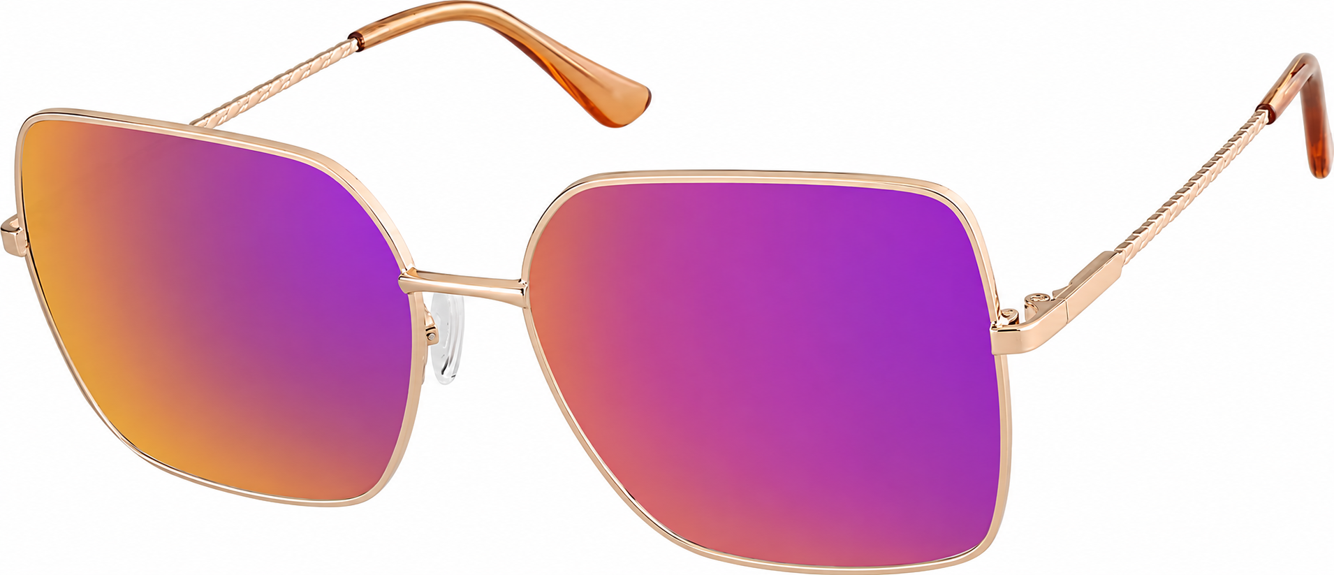 Rose Gold Square Sunglasses · Rose Gold · reference
