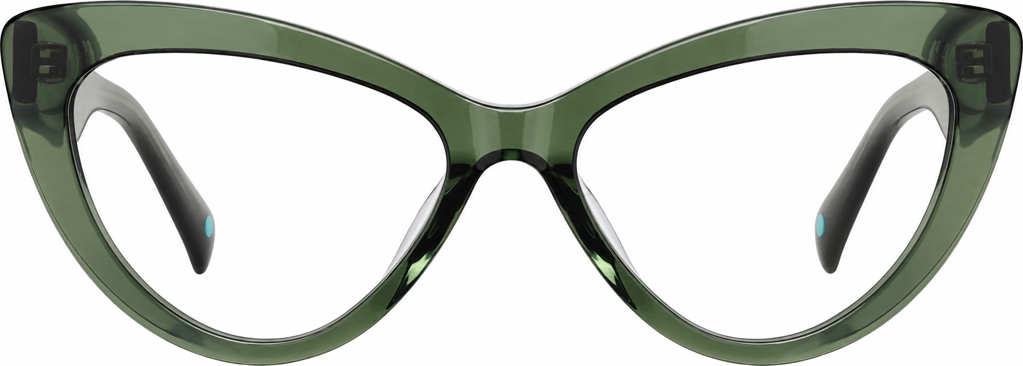 Green Cat-Eye Glasses · Green · reference