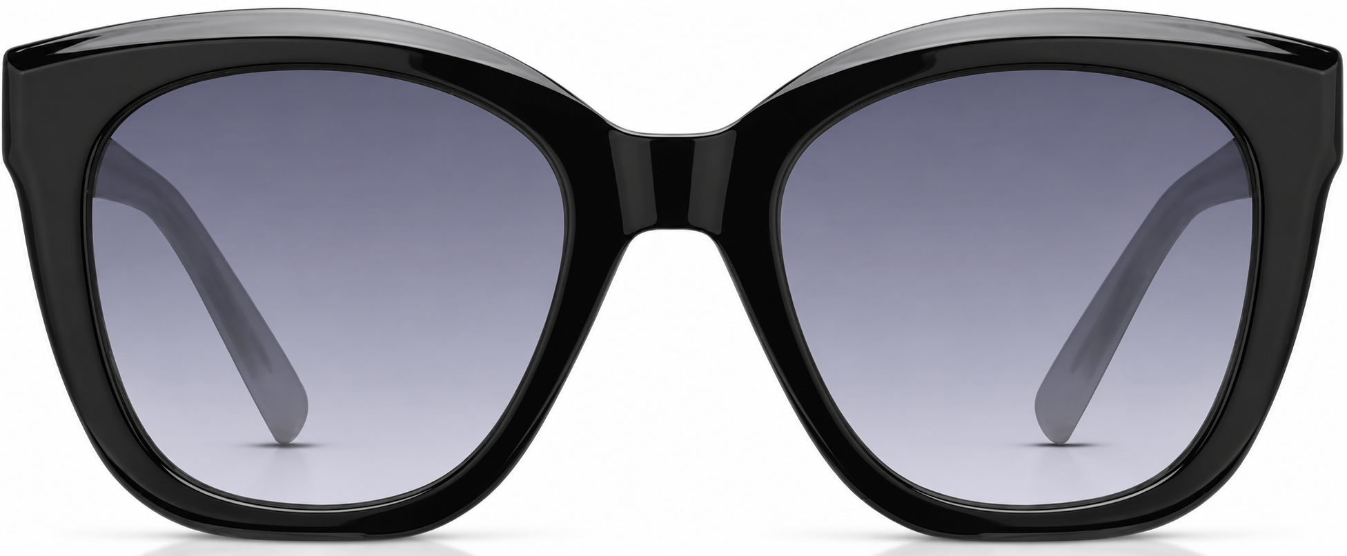 Black Cat-Eye Sunglasses · Black · reference