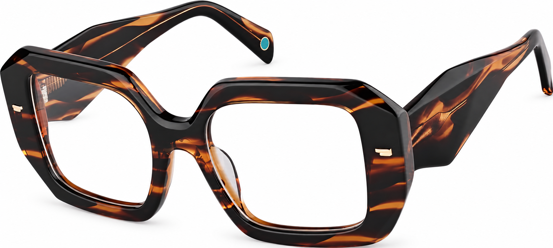 Tortoiseshell Geometric Glasses · Tortoiseshell · reference