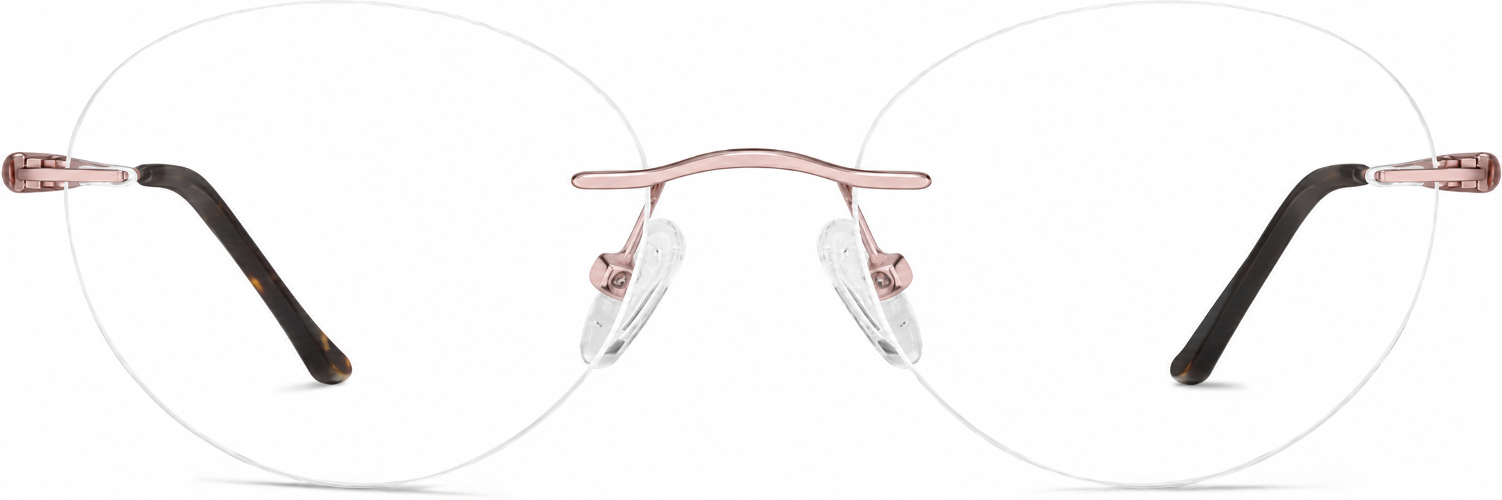 Pink Customizable Rimless Glasses · Pink · reference