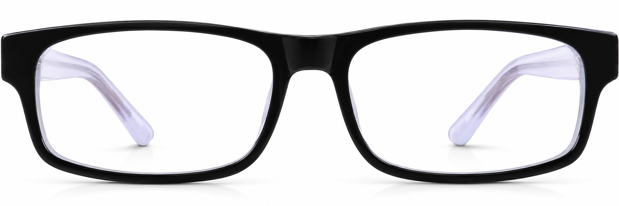 Black Rectangle Glasses · Black · reference