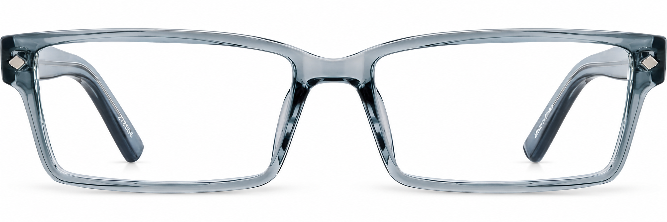 Blue Rectangle Glasses · Blue · reference