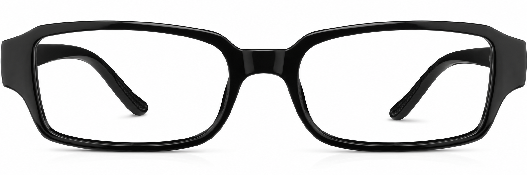 Black Rectangle Glasses · Black · reference