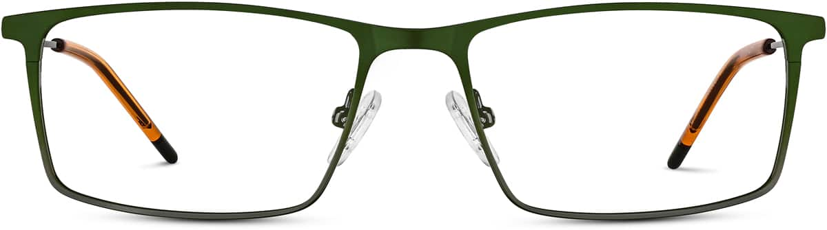 Green Rectangle Glasses · Green · reference