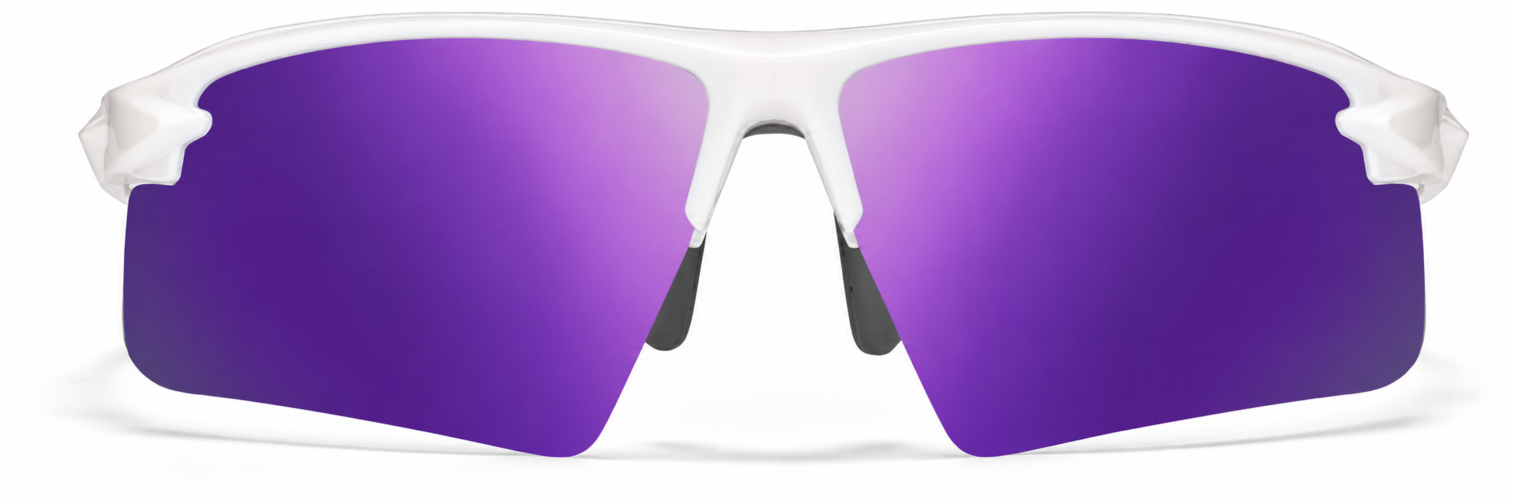 White Zunnies - Wrap-Around Sports Sunglasses (Larger Lenses) · White · reference