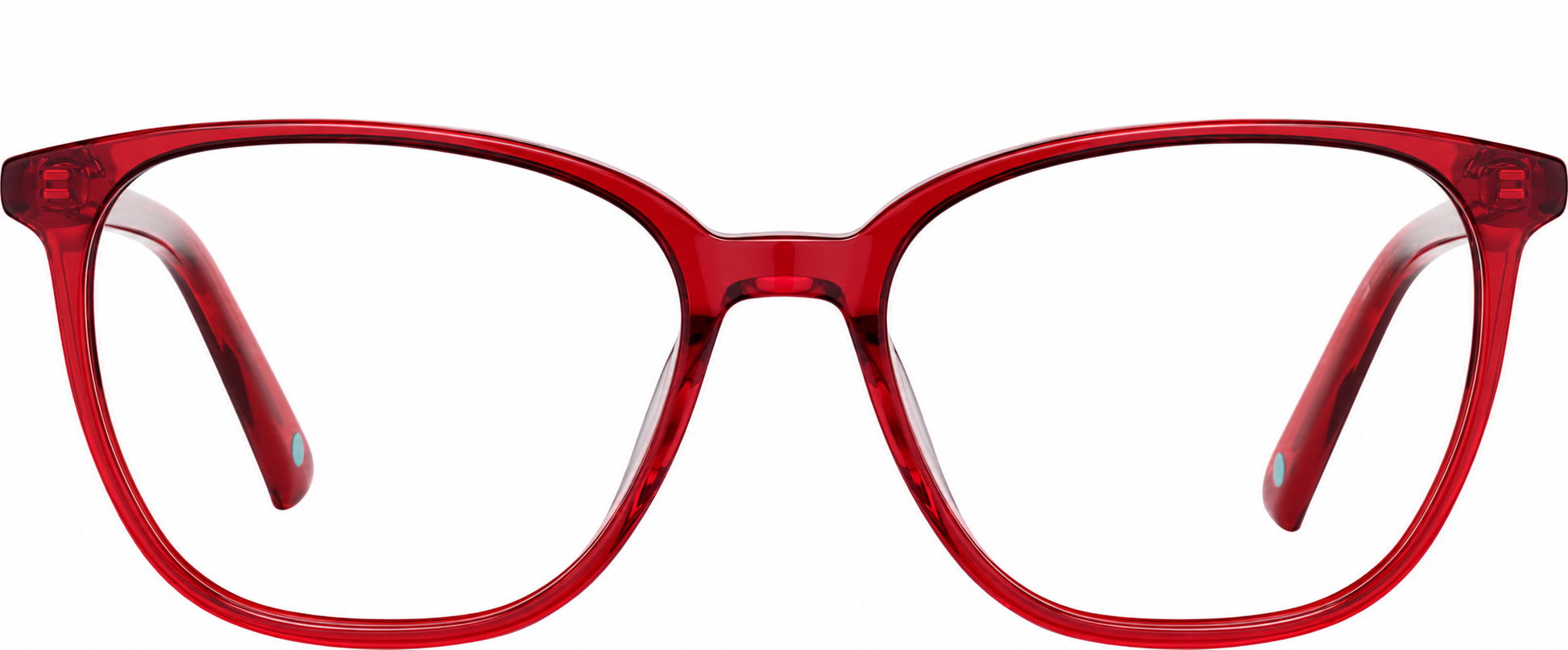 Red Square Eyeglasses · Red · reference