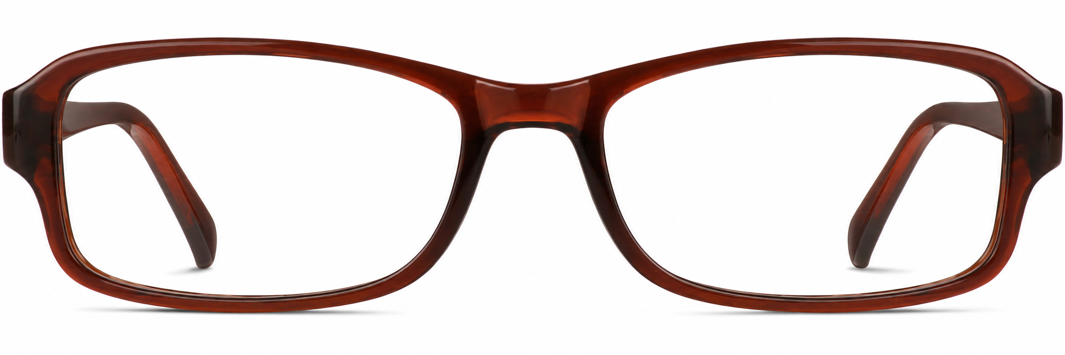 Brown Rectangle Glasses · Brown · reference
