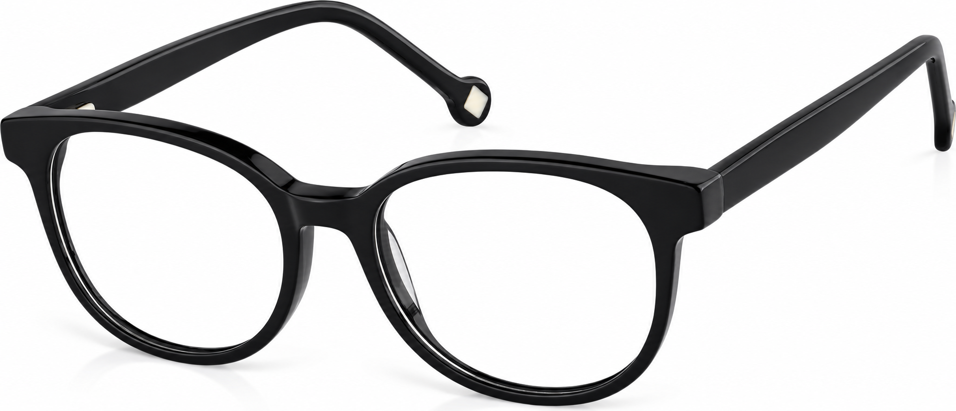 Black Kids' Square Glasses · Black · reference