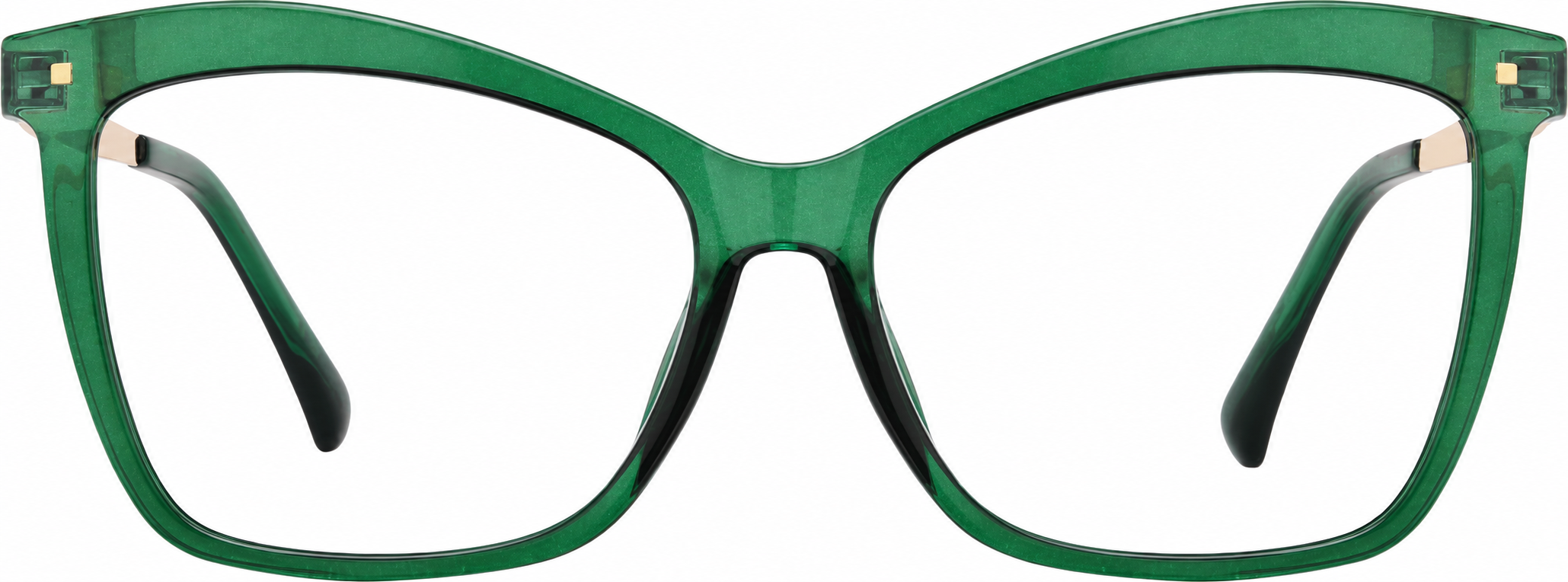 Green Cat-Eye Glasses · Green · reference