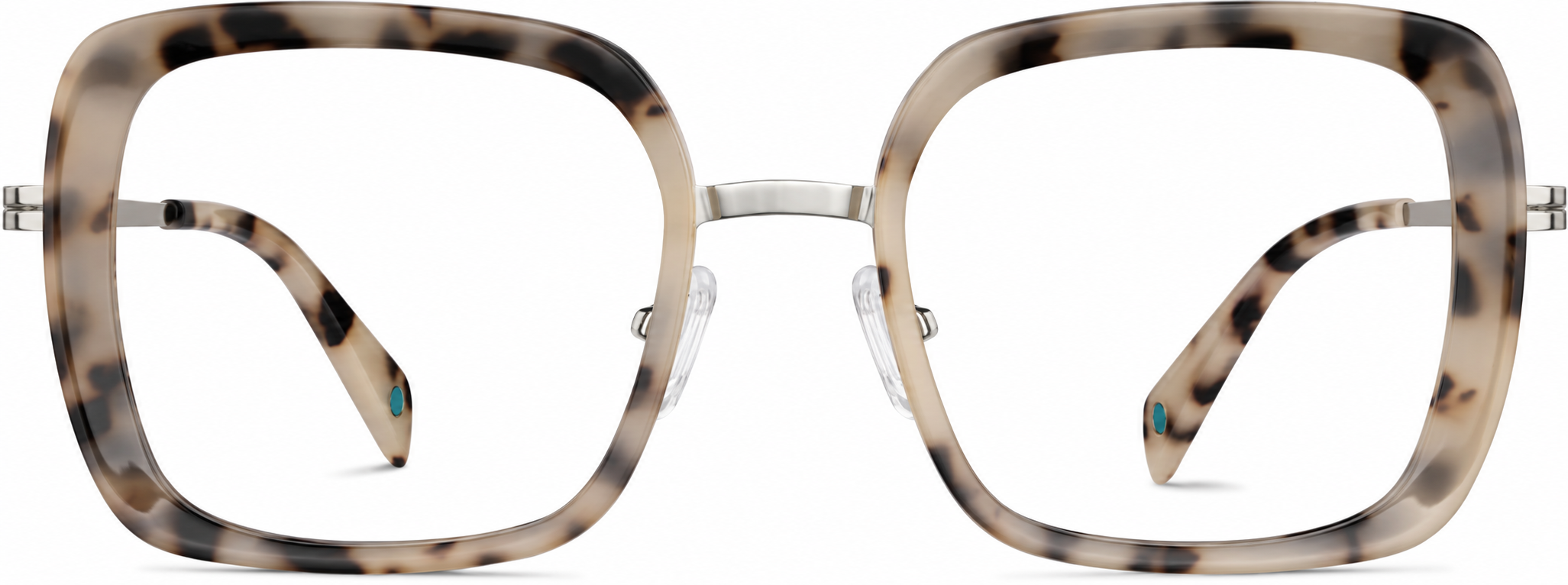 Ivory Tortoiseshell Square Glasses · Ivory Tortoiseshell · reference