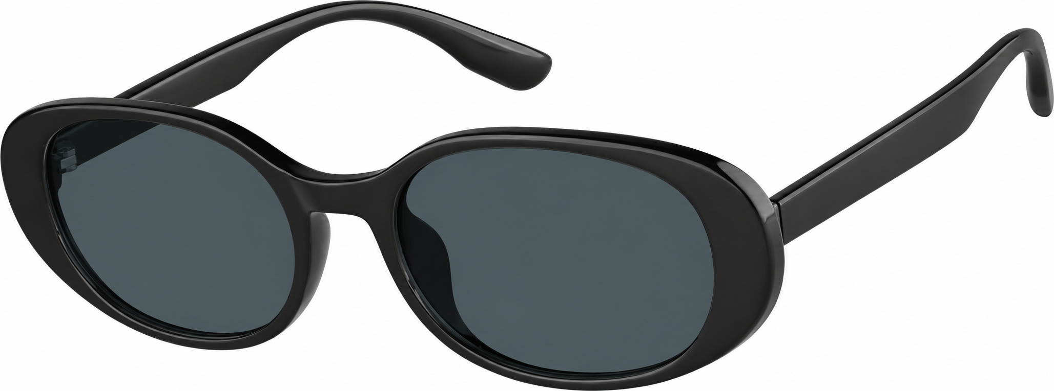 Premium Oval Sunglasses · Black · reference