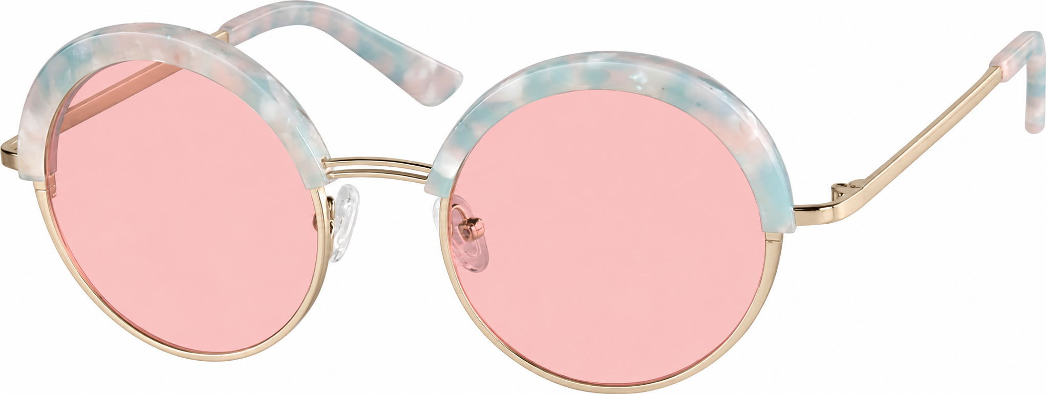 Premium Round Sunglasses · Pink · reference