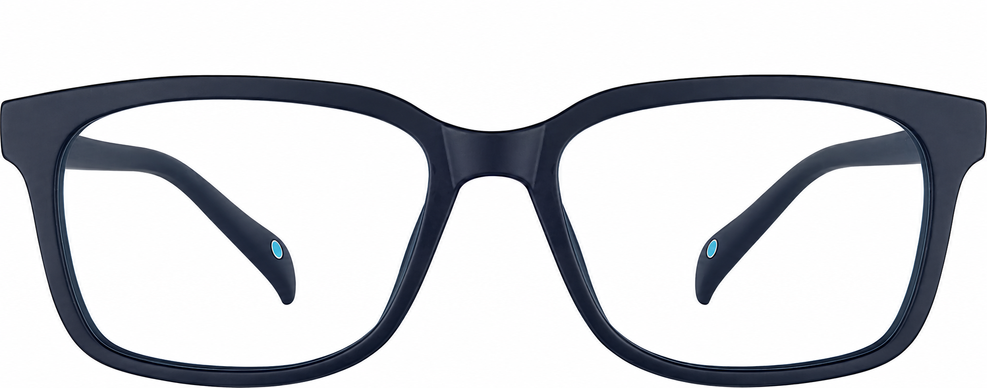 Blue Rectangle Glasses · Blue · reference