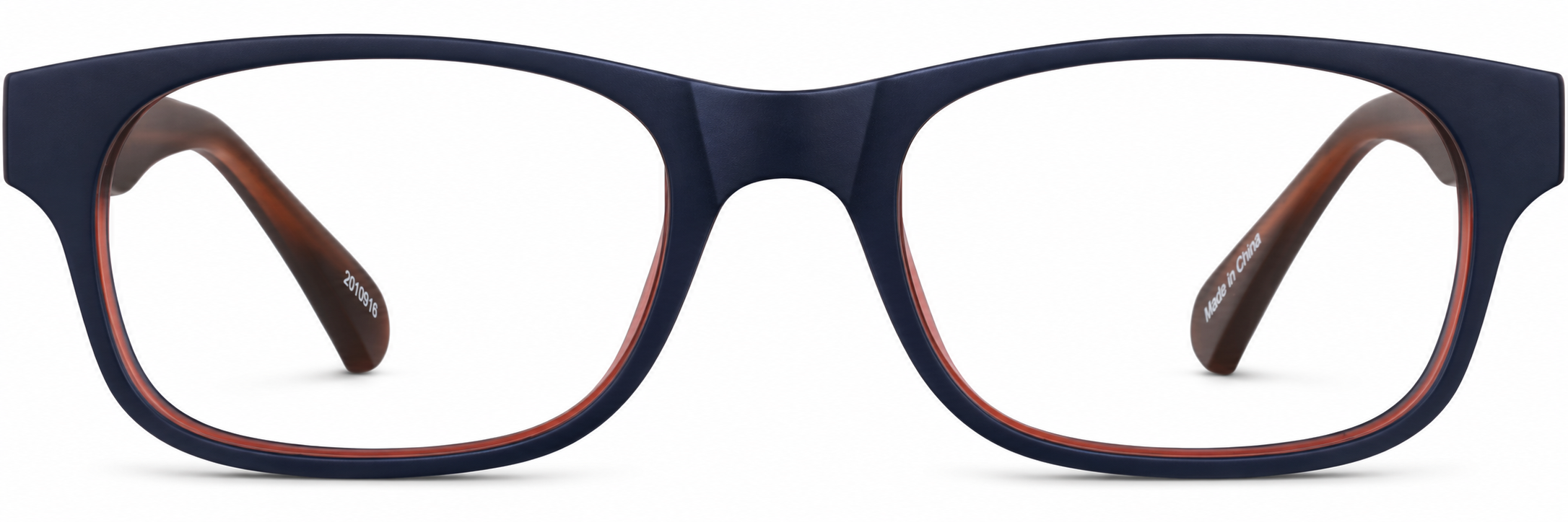 Blue Kids' Rectangle Glasses · Blue · reference
