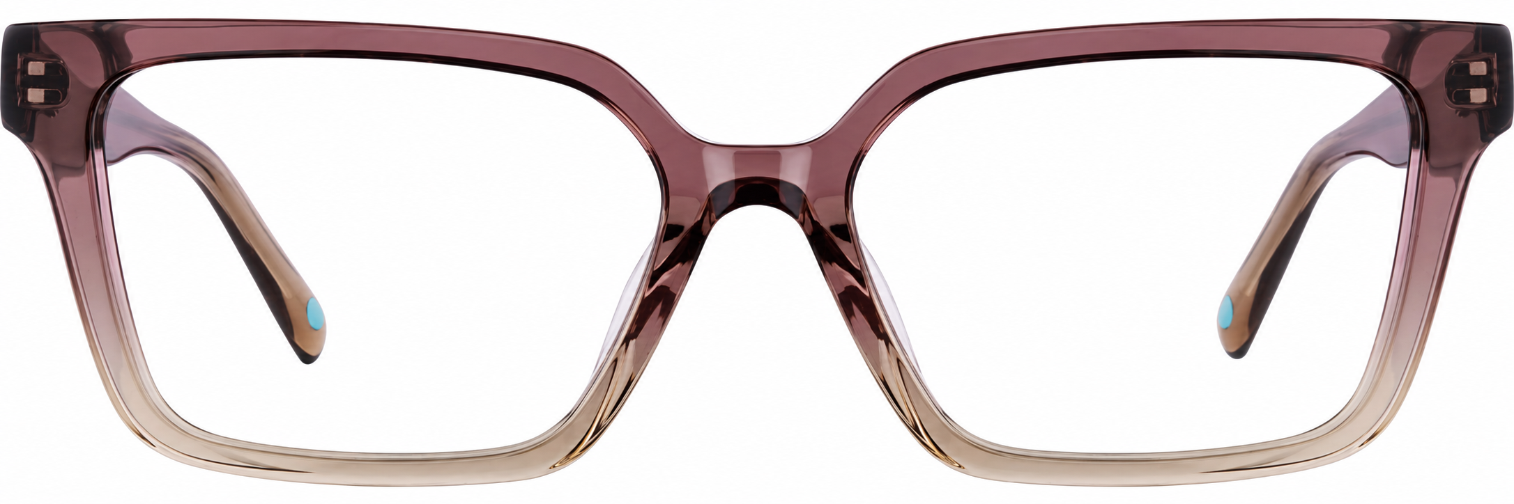 Brown Rectangle Glasses · Brown · reference