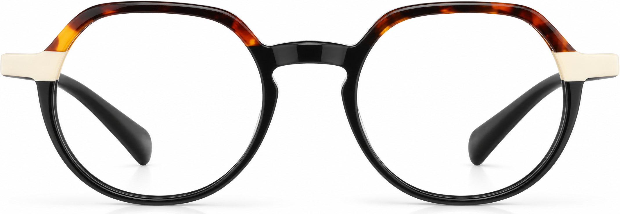 Black Geometric Glasses · Black · reference