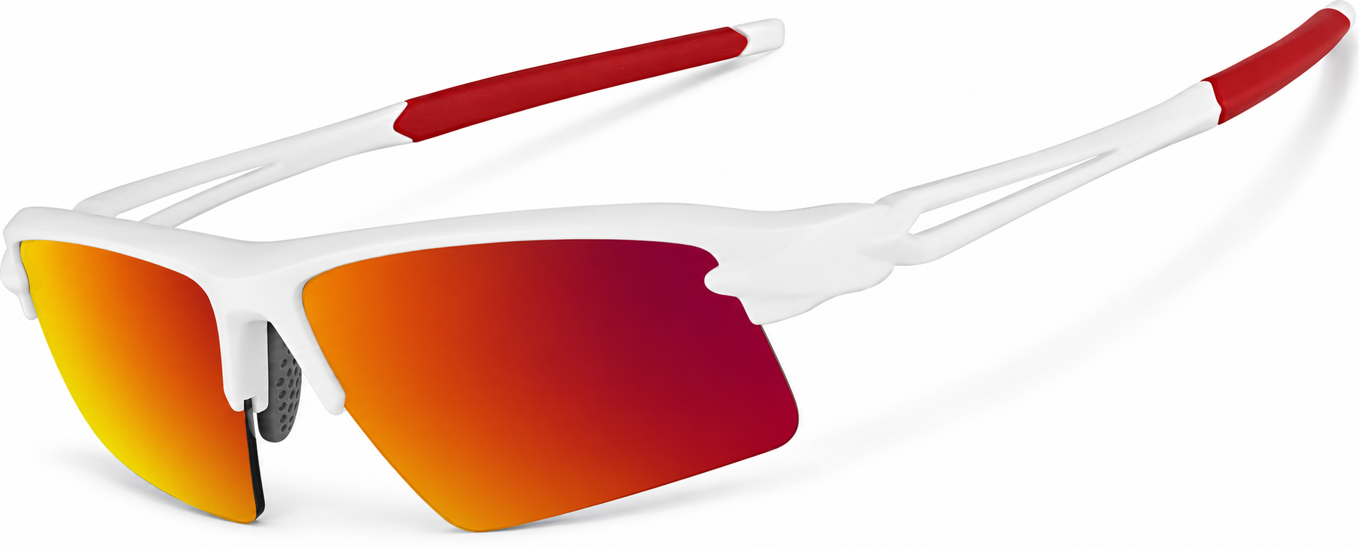 Wrap-Around Sports Sunglasses · White · reference