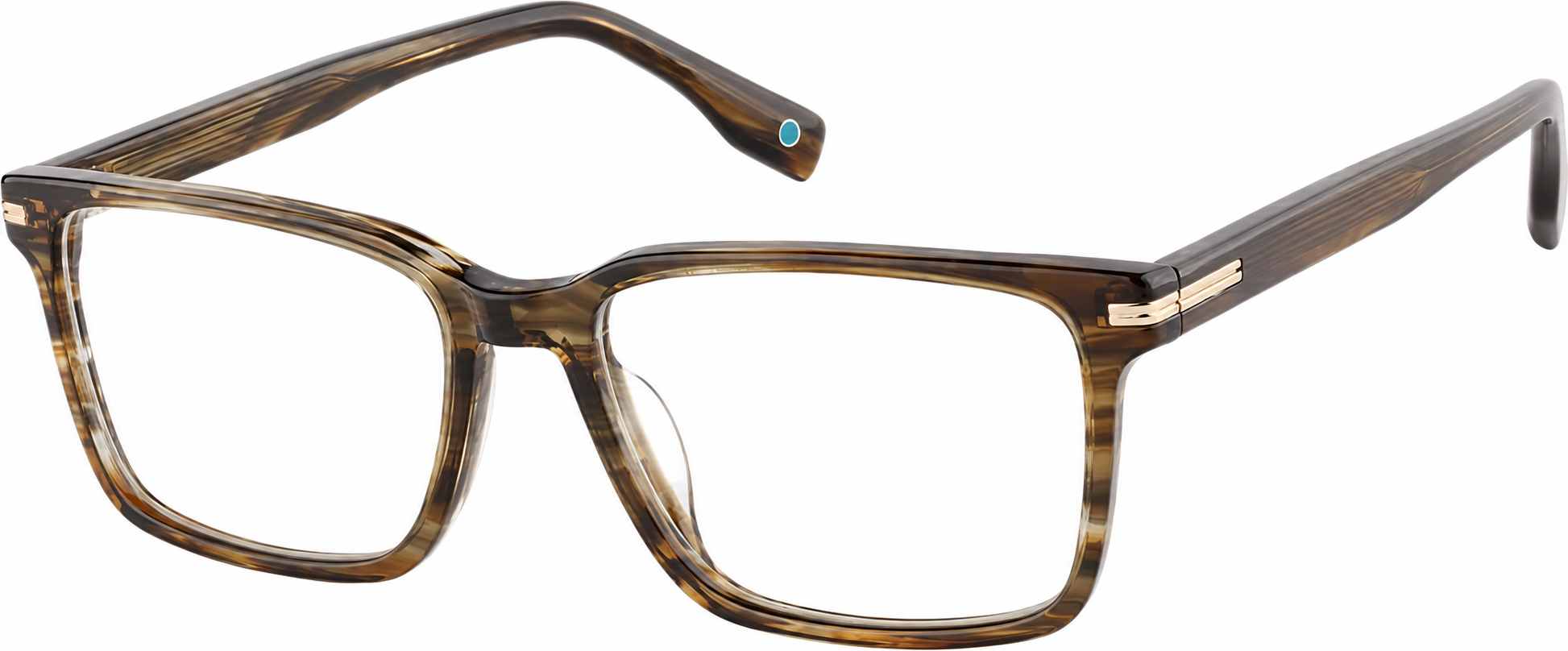 Brown Rectangle Glasses · Brown · reference