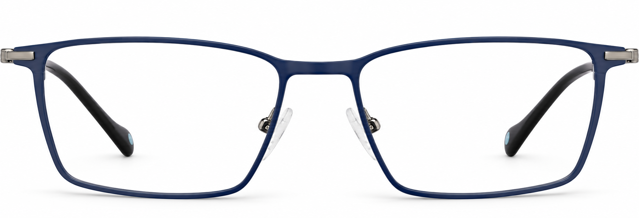 Blue Rectangle Glasses · Blue · reference