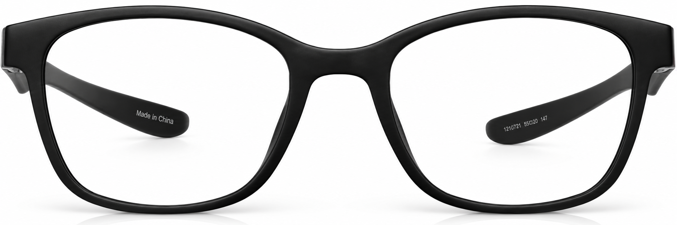 Black OptiFlex® Rectangle Glasses · Black · reference