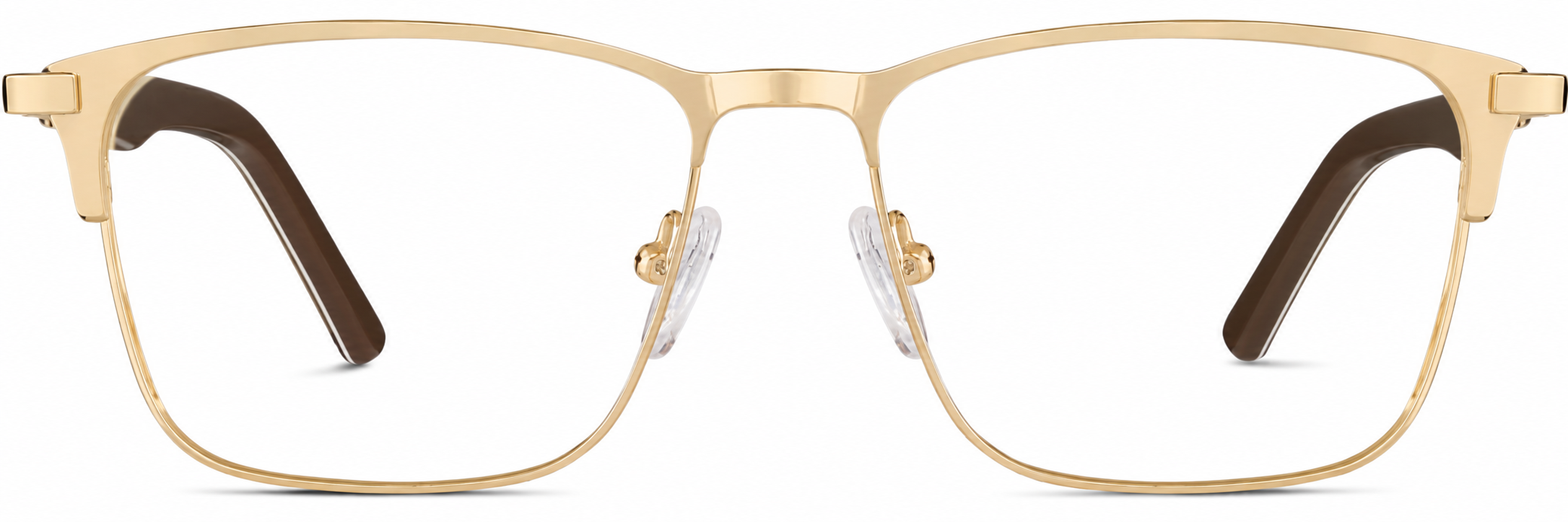 Gold Square Glasses · Gold · reference