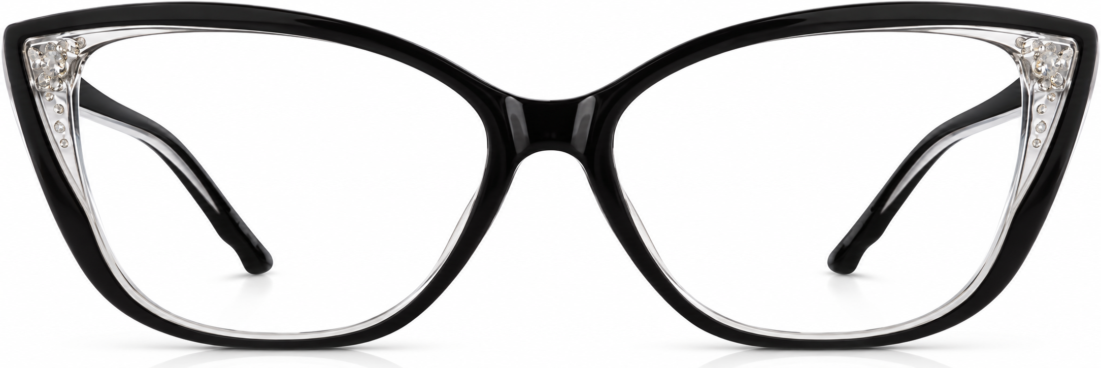 Black Cat-Eye Glasses · Black · reference