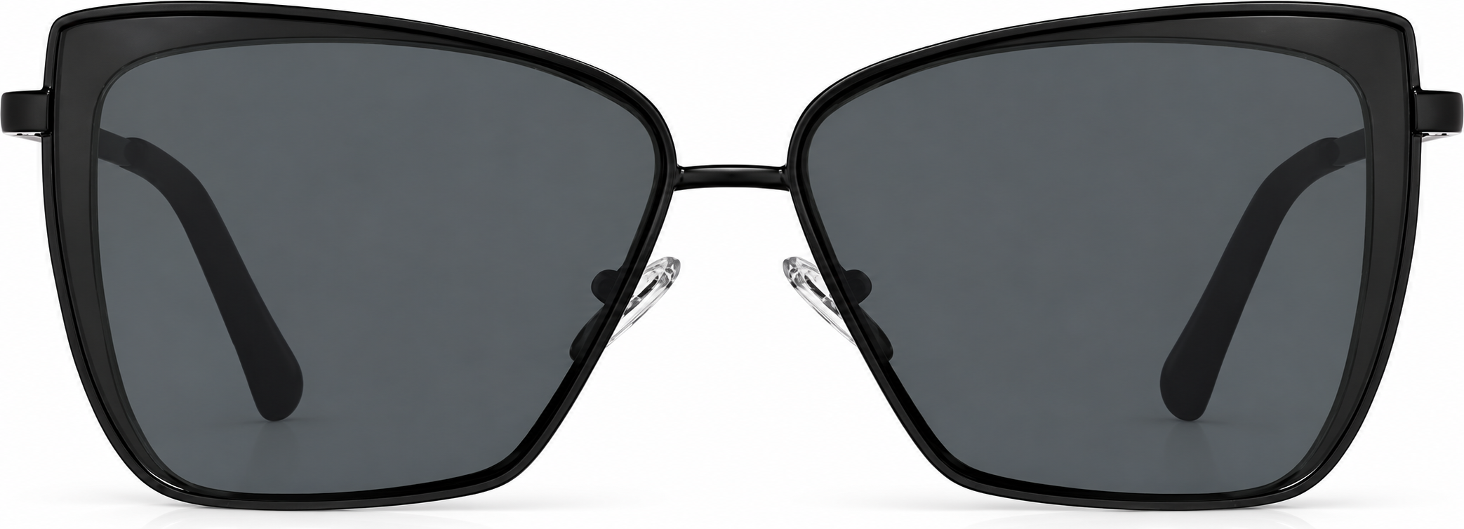 Black Cat-Eye Sunglasses · Black · reference