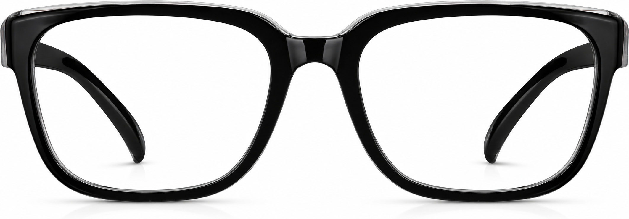 Black Square Prescription Protective Glasses · Black · reference