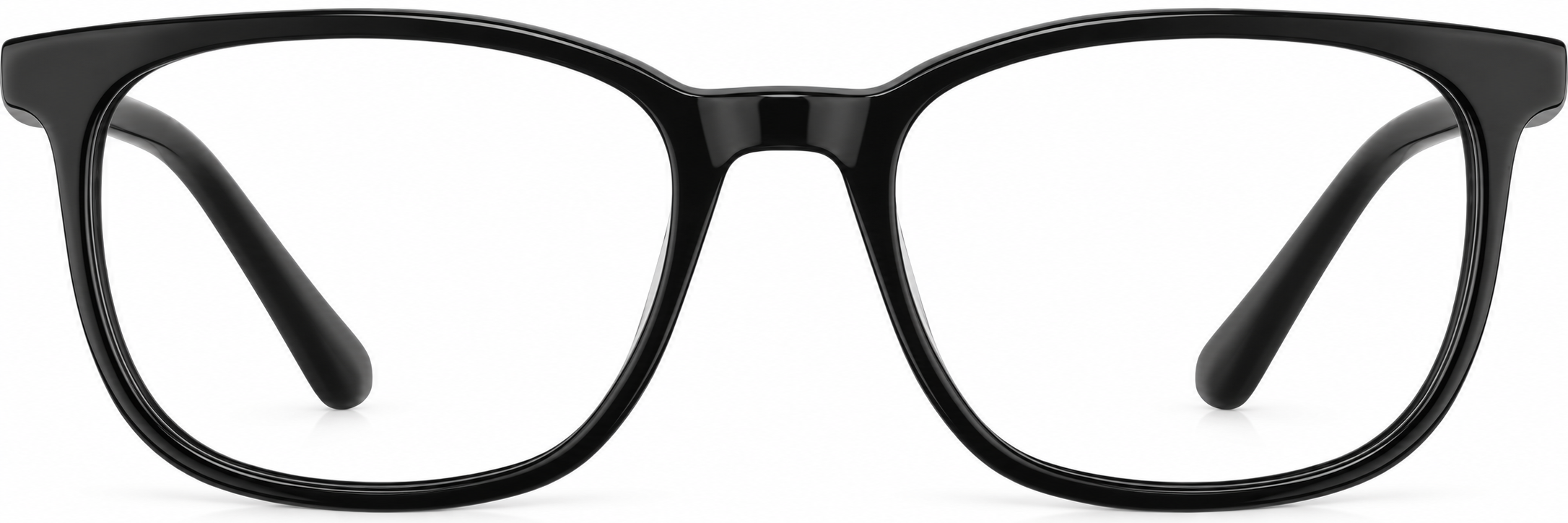 Black Kids' Square Glasses · Black · reference