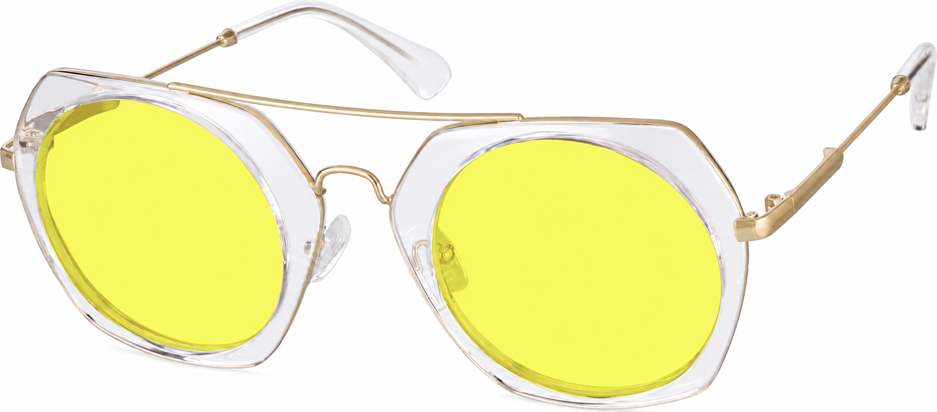 Premium Geometric Sunglasses · Clear · reference